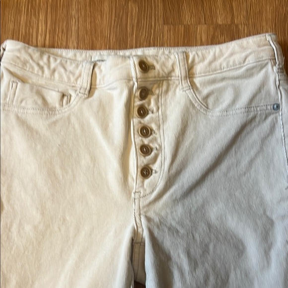 Anthropologie Cream High Rise Jeans size 30. Never worn - Picture 2 of 5